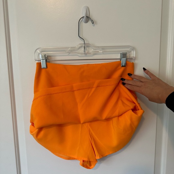 Abercrombie & Fitch Orange Scarlett Mini Skort, Small - Picture 7 of 9